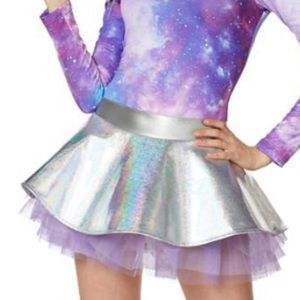 Holographic light up alien skirt